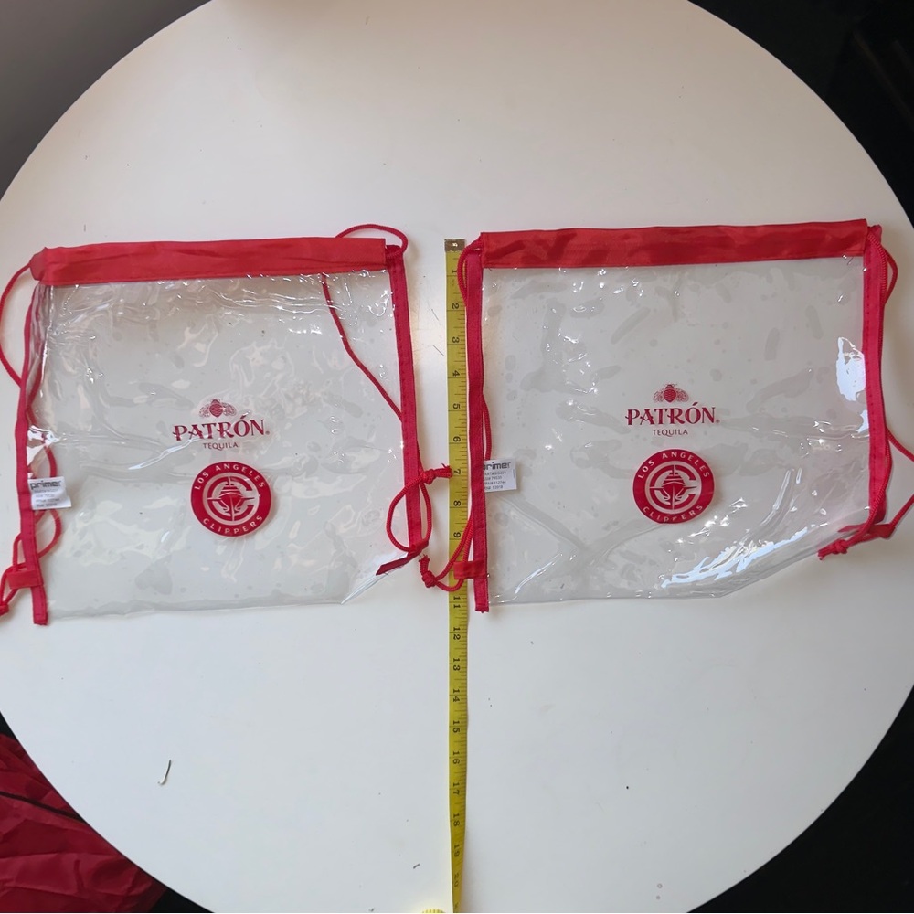 NEW Patron Tequila x LA Clippers Promo Drawstring Backpacks Set of Two